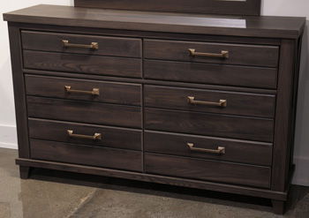 Vonitta Bay - Six Drawer Dresser - Dark Brown