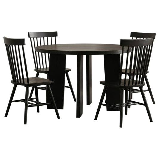 Strouse 5-piece Dining Set Black