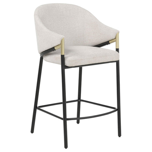 Chadwick Fabric Upholstered Counter Height Chair Beige (Set of 2)