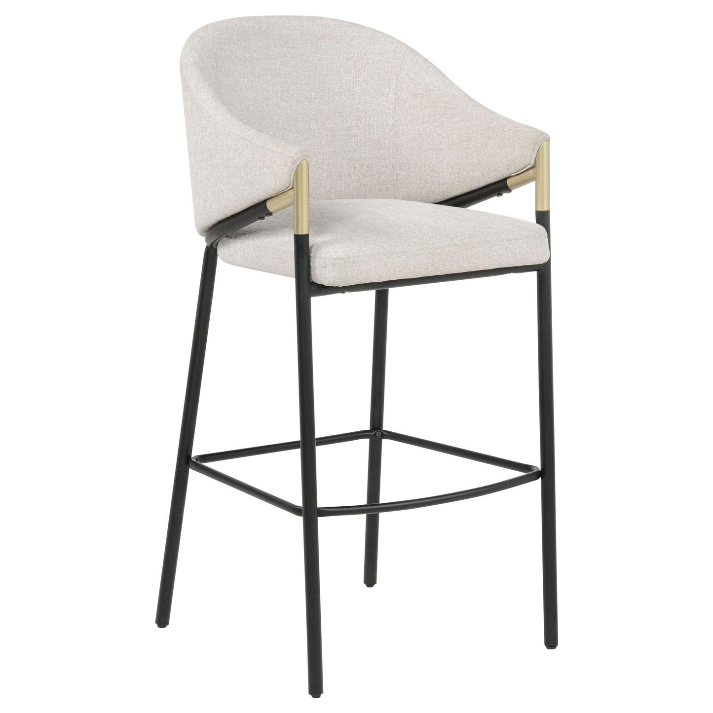 Chadwick Fabric Upholstered Bar Chair Beige (Set of 2)