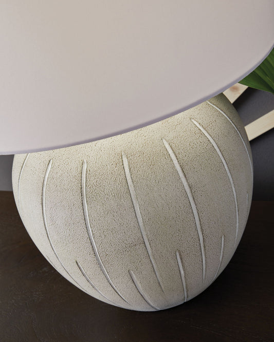 Calbert - Poly Table Lamp - Warm Gray