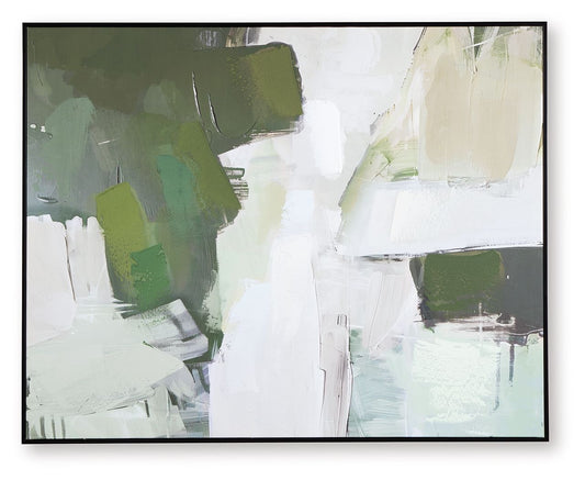 Vinick - Wall Art - Green / Gray / White