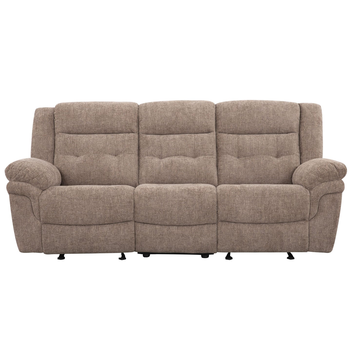 Sydney - Manual Recliner Sofa - Brown