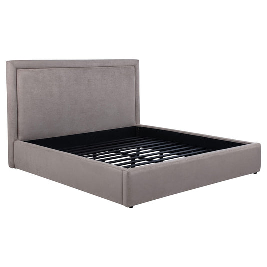 Lawson 54-inch Upholstered Eastern King Platform Bed Mushroom