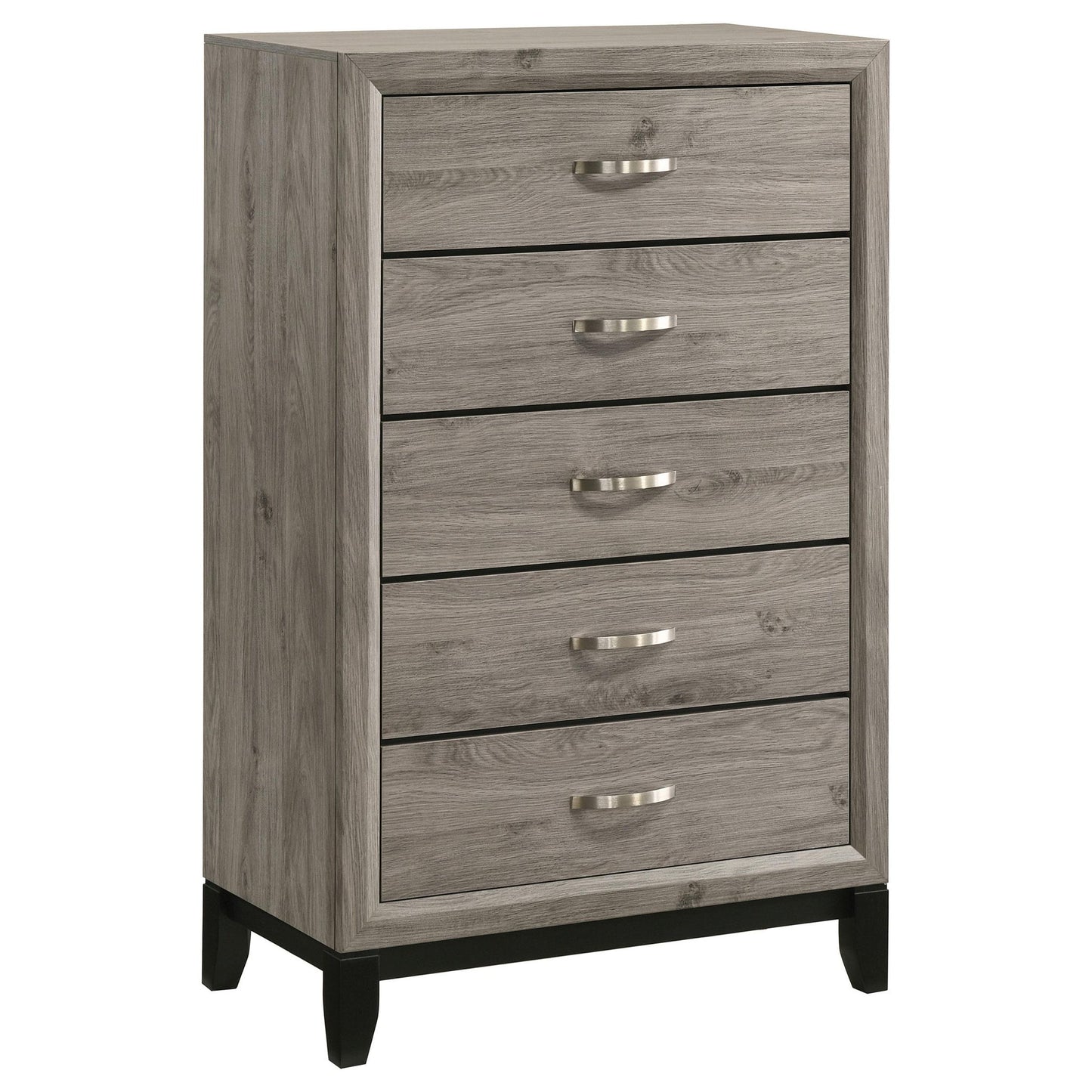 Valen 5-drawer Bedroom Chest of Drawers Light Taupe