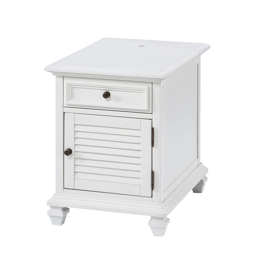Charlestown - Storage End With USB - White