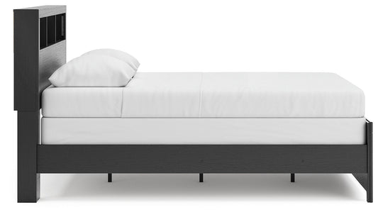 Broachmyn - Lighted Bookcase Panel Bed