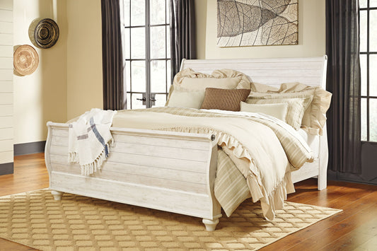 Willowton - Sleigh Bed