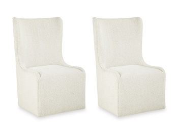 Radkin - Dining Upholstered Wingback Side Chair (Set of 2) - Off White