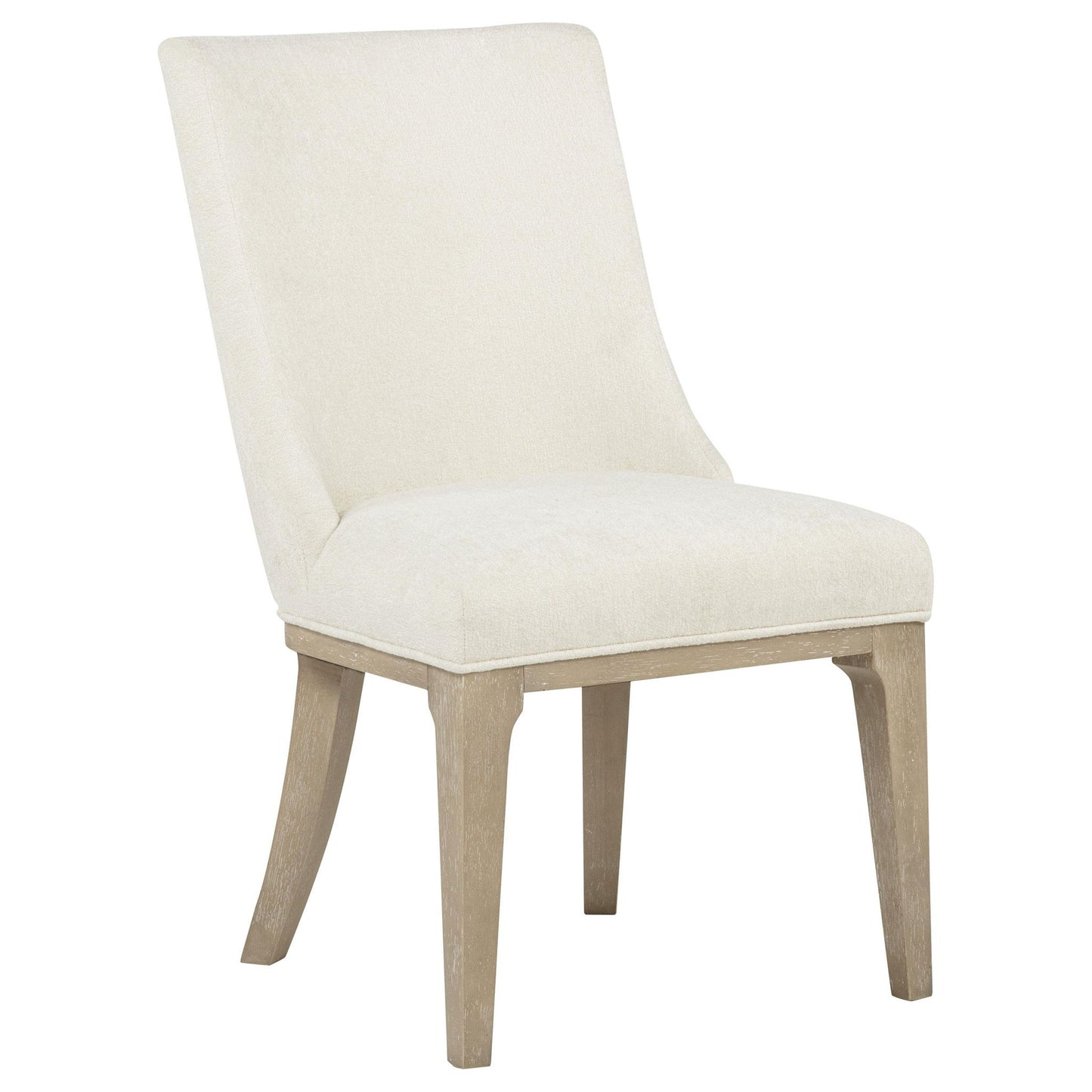 Lucaire Arched Upholstered Dining Side Chair Cream (Set of 2)