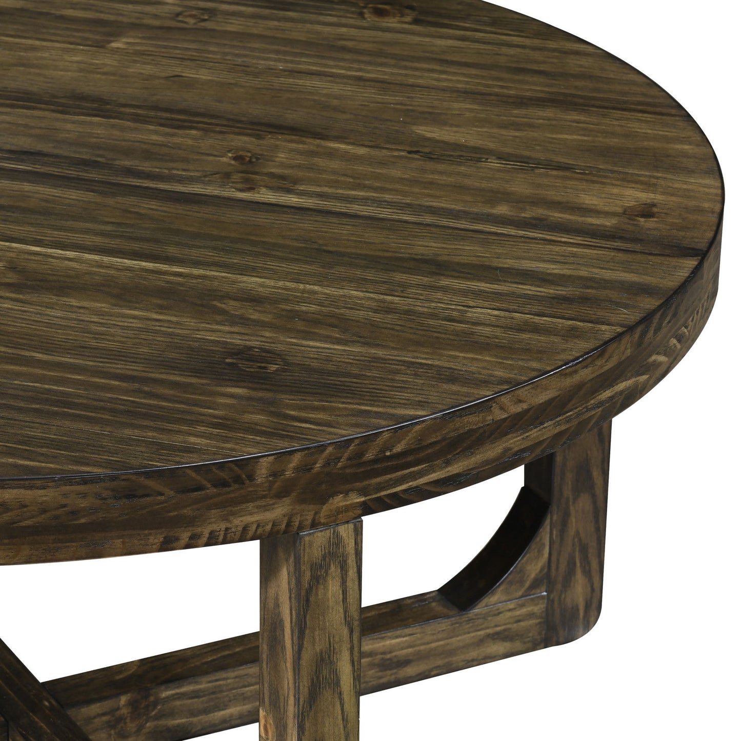 Kerby - Round Coffee Table - Dark Brown