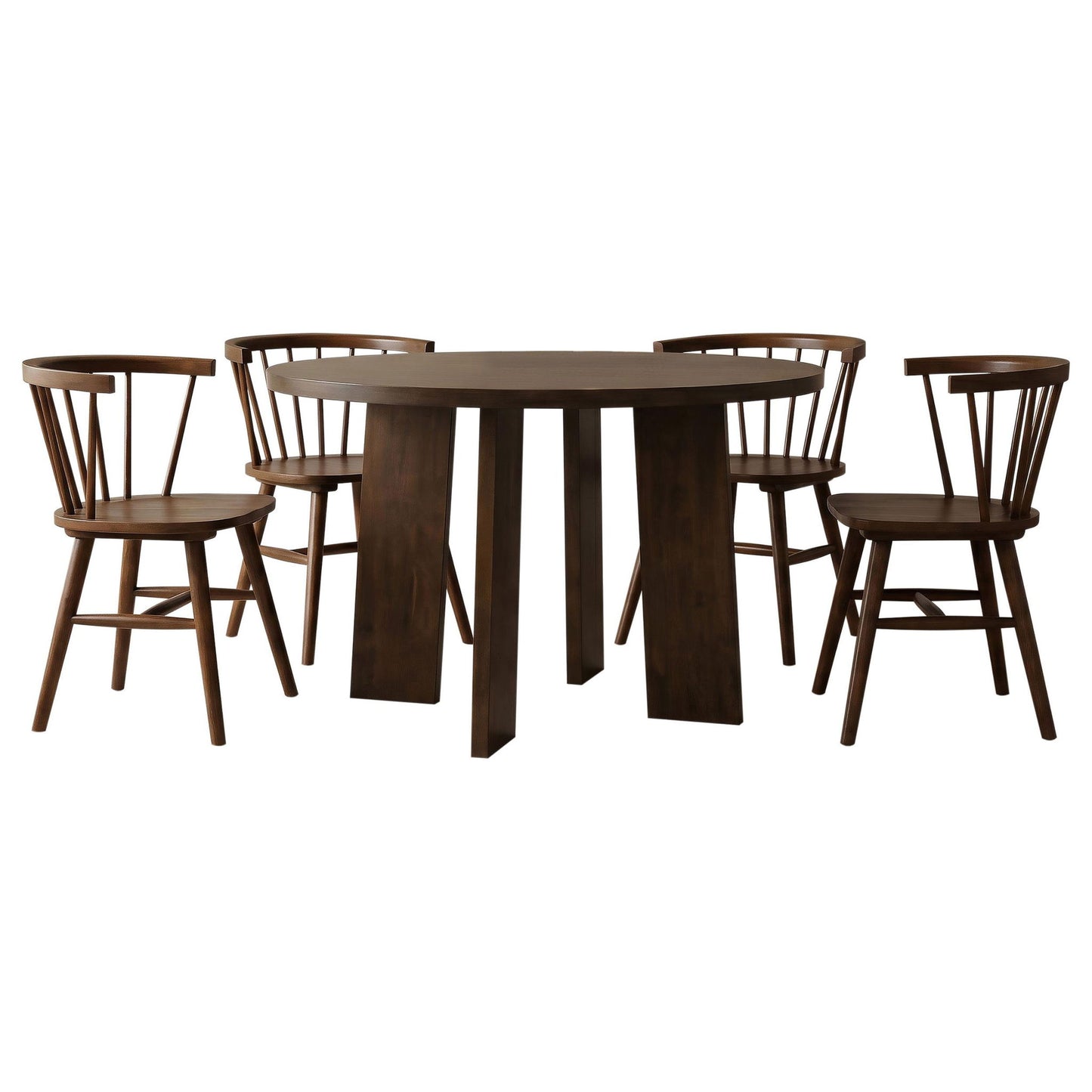 Strouse 5-piece Dining Set Walnut
