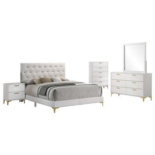 Kendall 5-piece California King Bedroom Set White