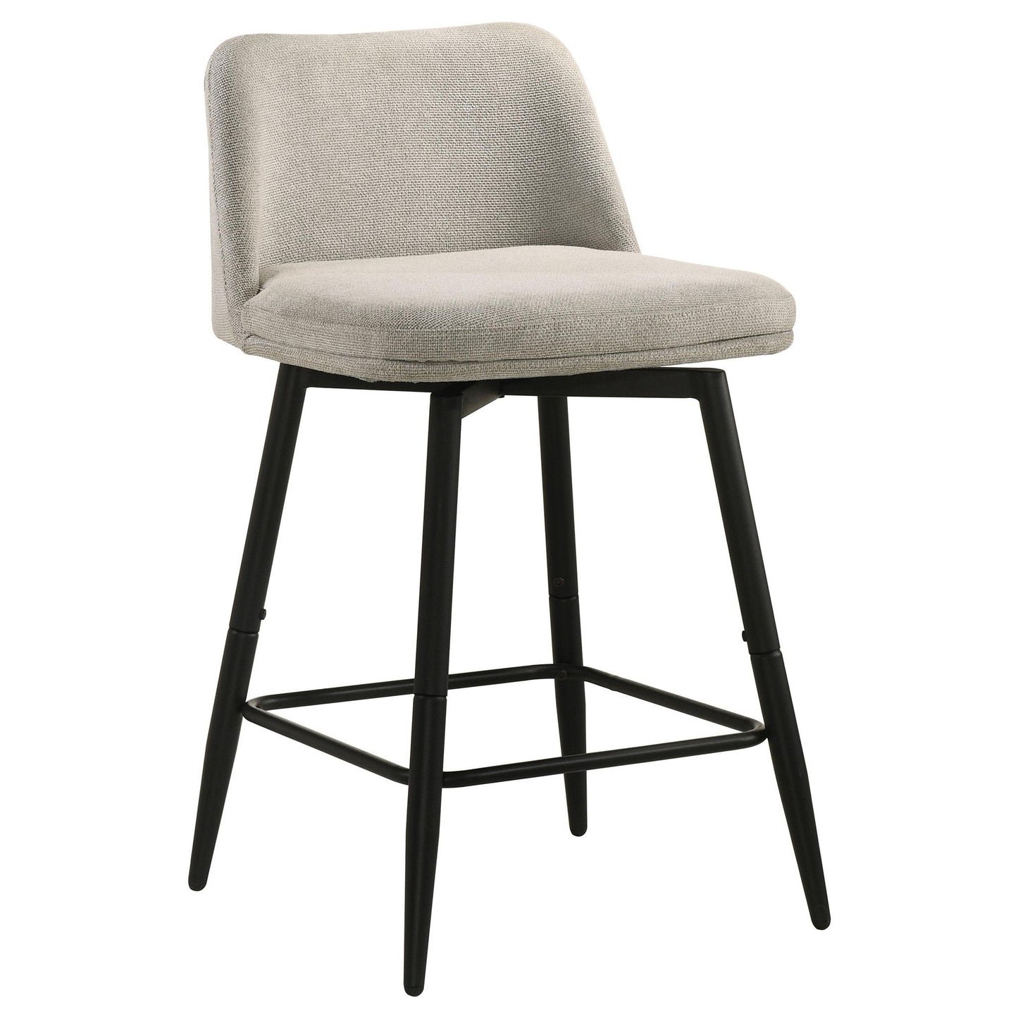 Mellor Fabric Upholstered Swivel Counter Chair Slate Brown (Set of 2)