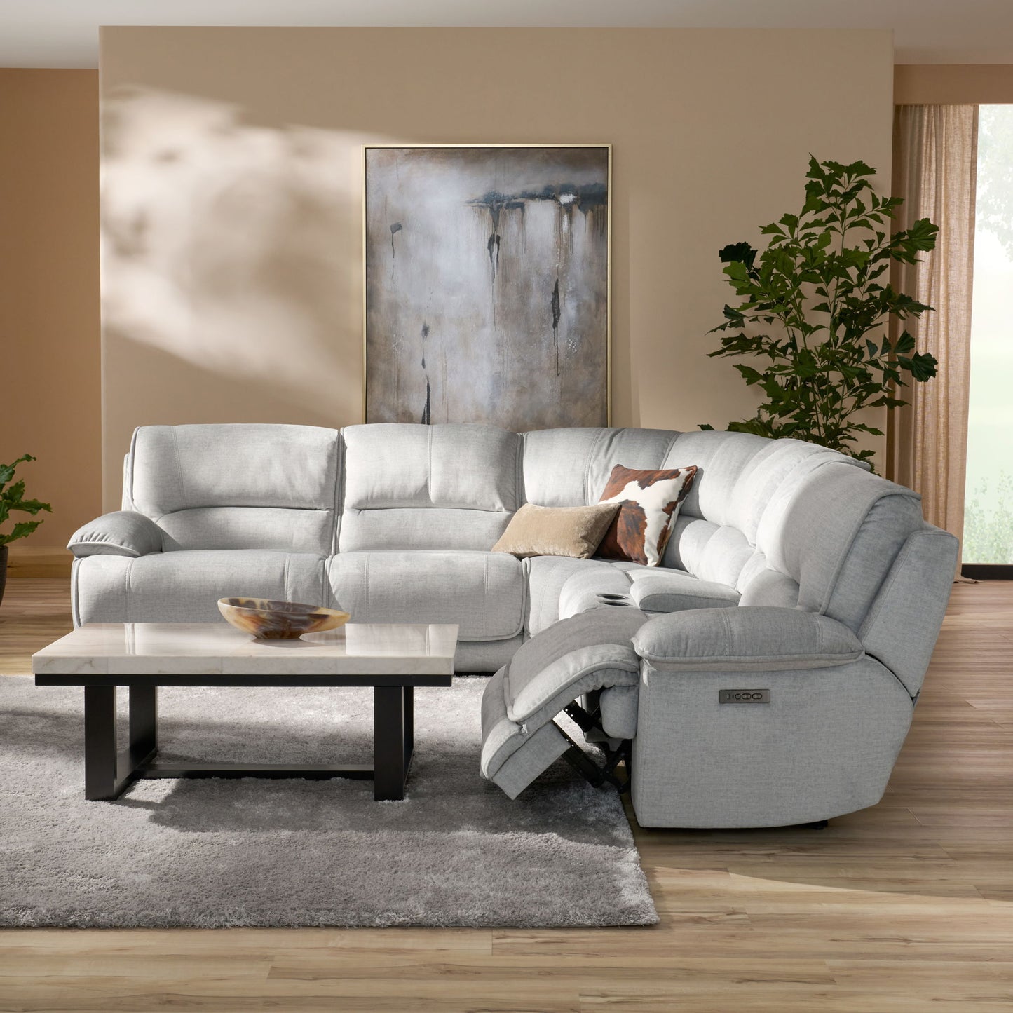 Olsen - 6 Piece Power Sectional
