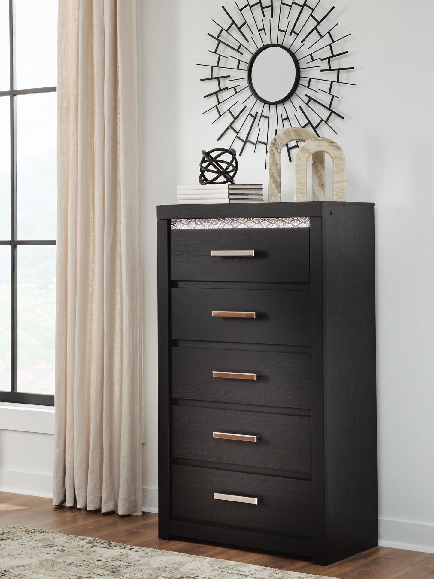 Brizmore - Five Drawer Chest - Black