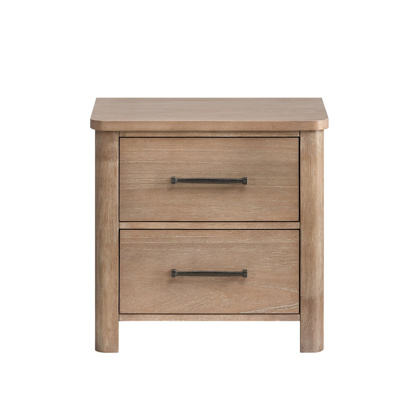 Anika - 2 Drawer Nightstand - Natural / Brown