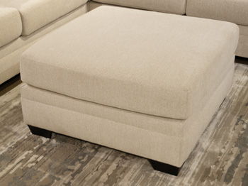 Mandi Point - Oversized Accent Ottoman - Marble