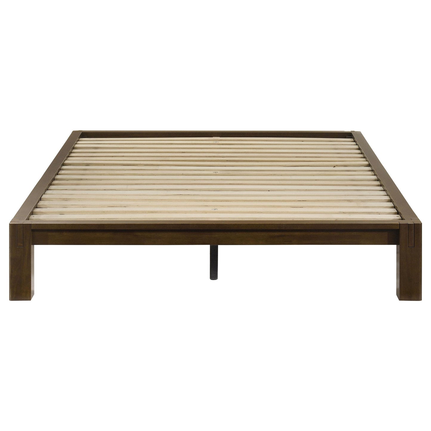 Gislen Full Easy Assembly Wood Platform Bed Walnut