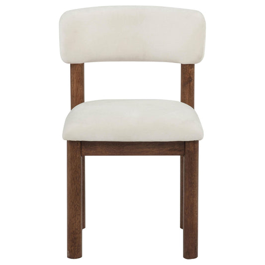 Faulkner Upholstered Dining Side Chair Cream (Set of 2)
