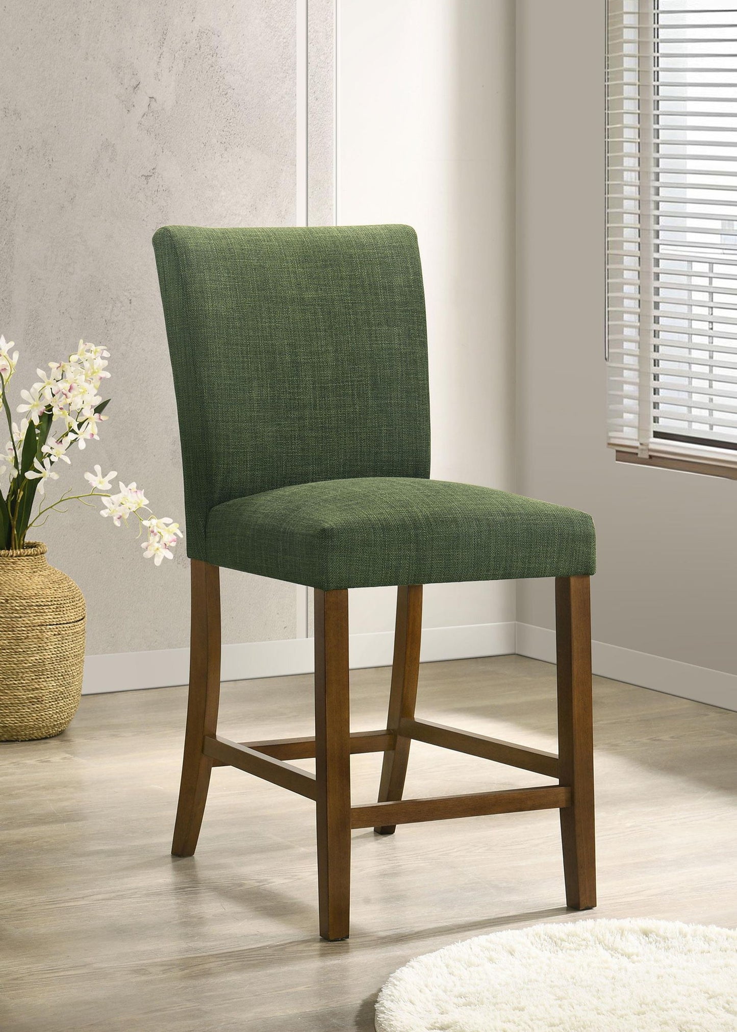 Paxton Upholstered Counter Height Dining Chair Green (Set of 2)