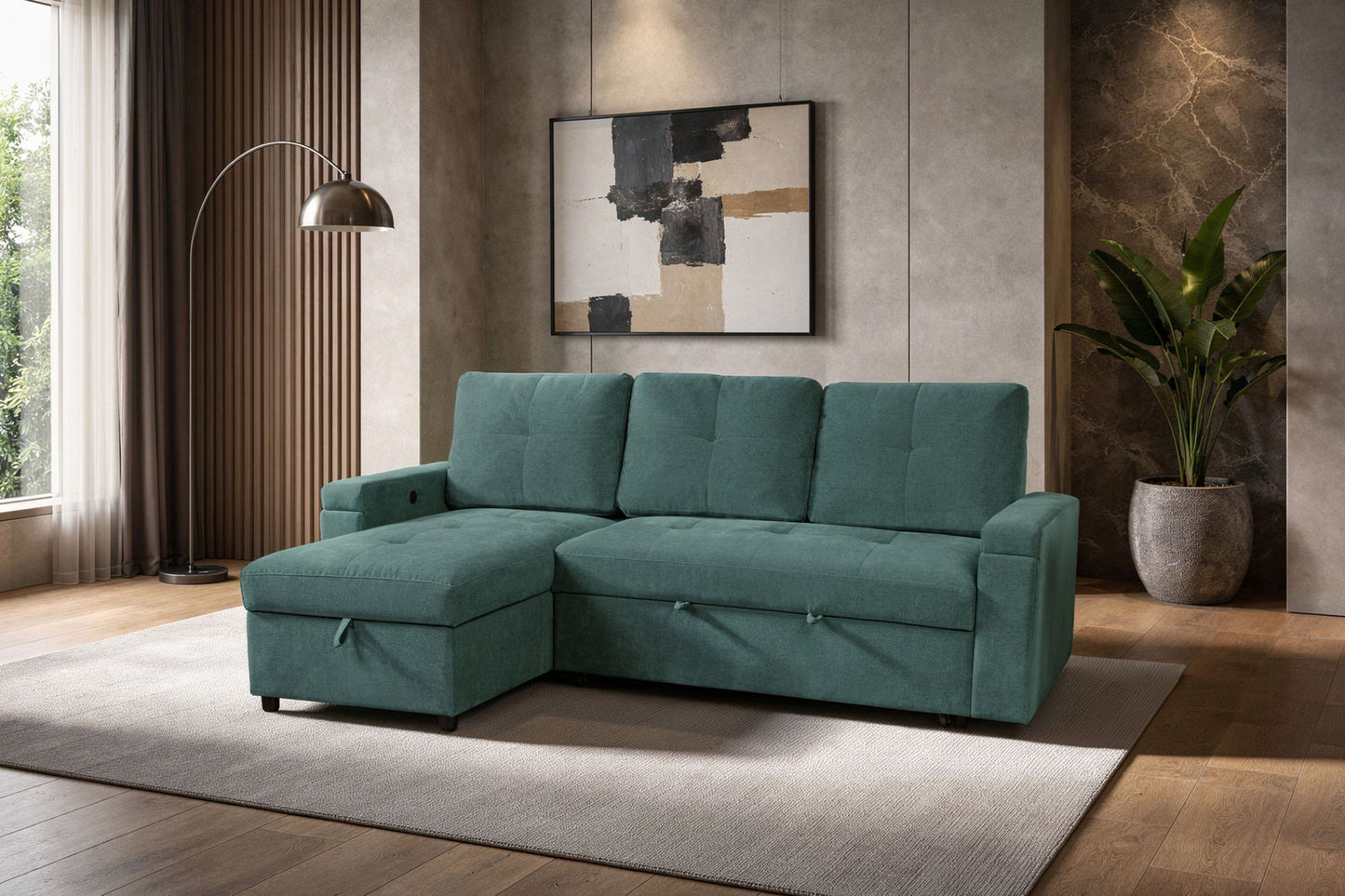 Breeze - Sleeper Sofa - Green