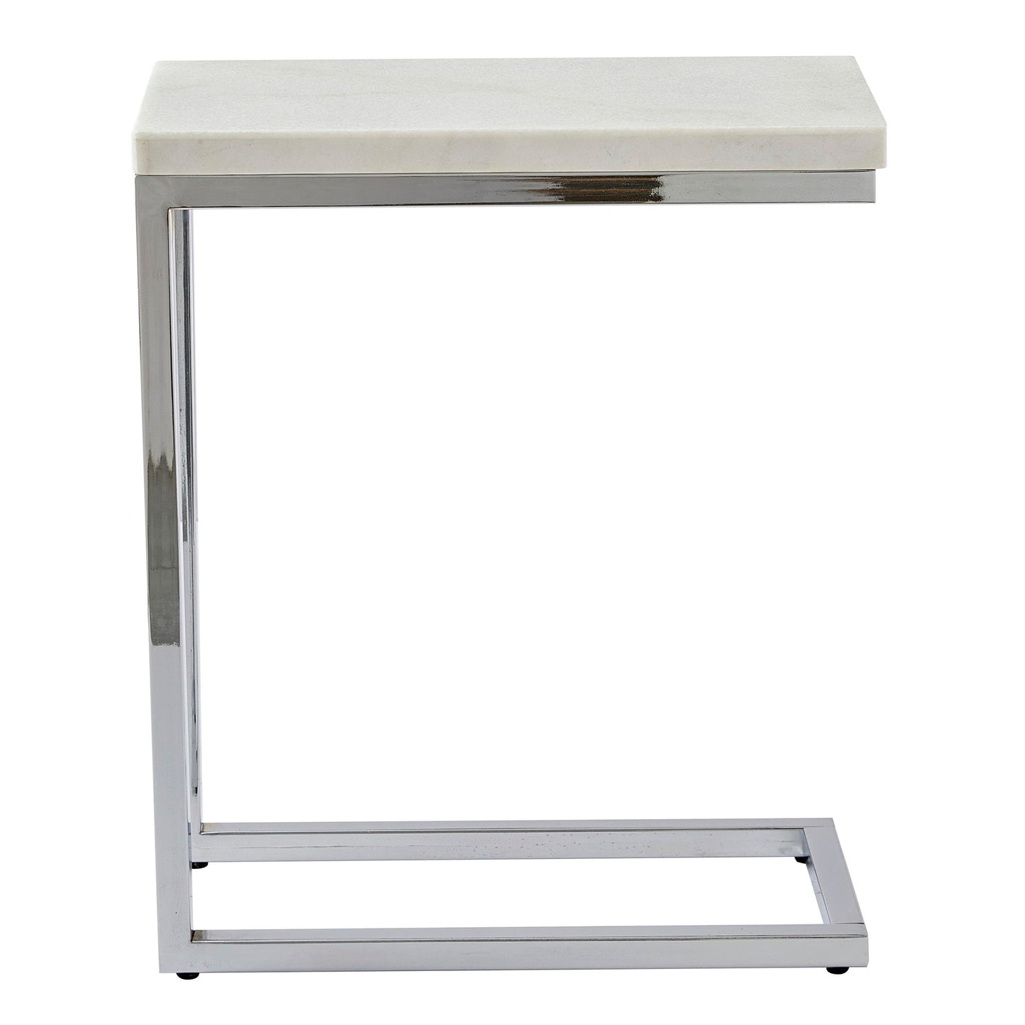 Echo - Marble Top Chairside Table - White