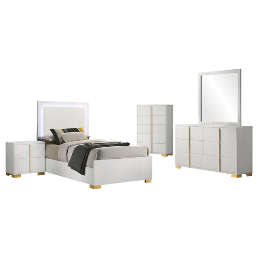Marceline 5-piece Twin Bedroom Set White