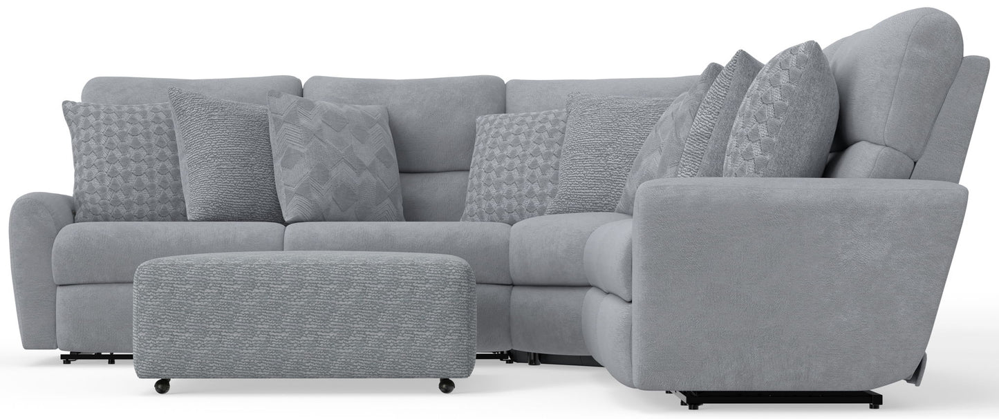 Majesty - Deep Seating Power Reclining Sectional And Ottoman