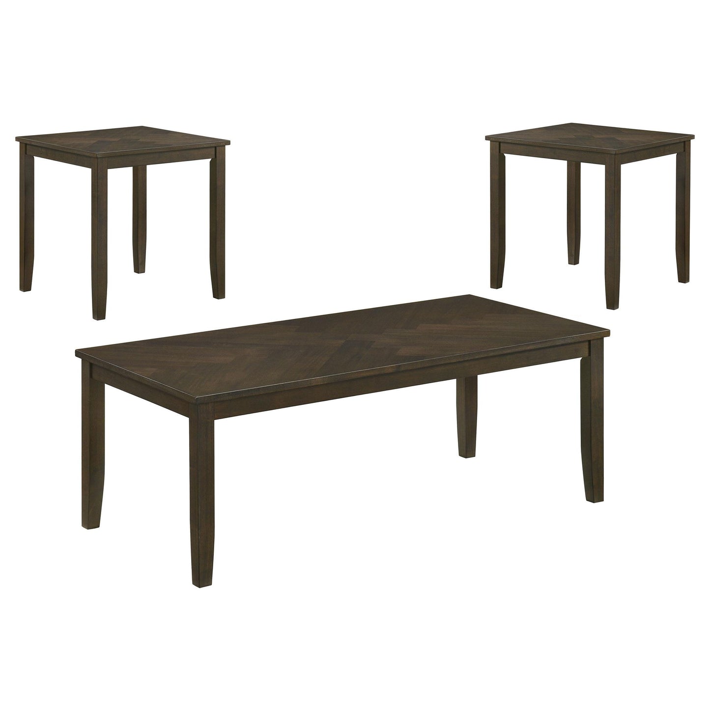 HP0426 Coffee Table 3 Pc Set Dark Brown