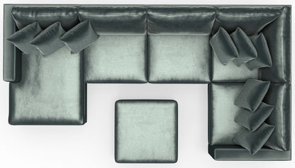 Remington - Modular Sofa And Cocktail Ottoman - Pine