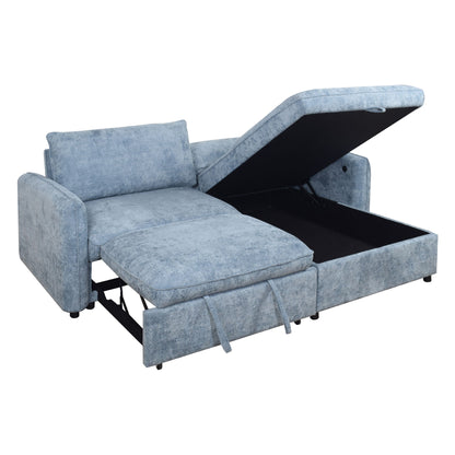 Finn - 2 Piece Sectional (LAF Sofa/Chaise) - Blue