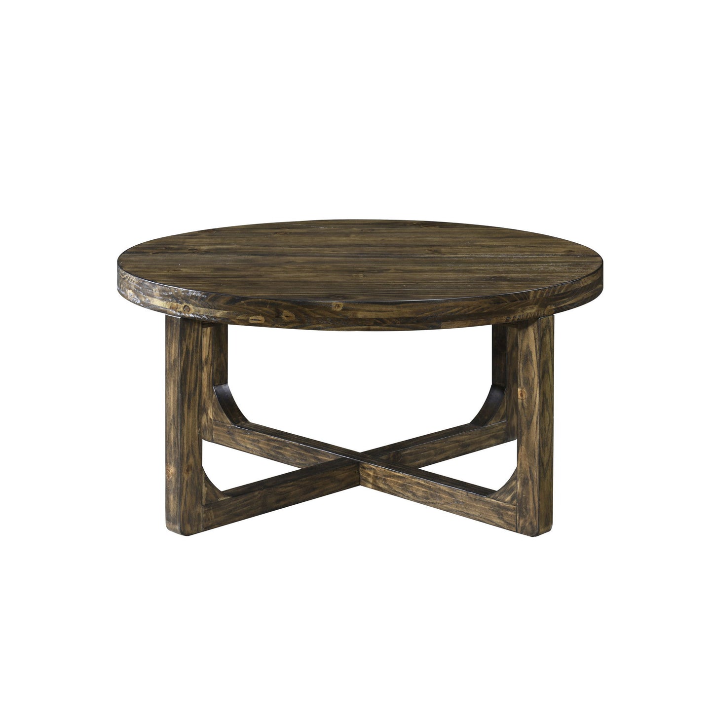 Kerby - Round Coffee Table - Dark Brown