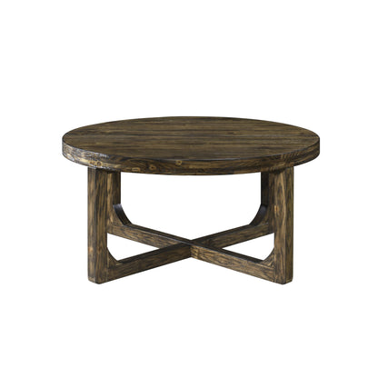 Kerby - Round Coffee Table - Dark Brown