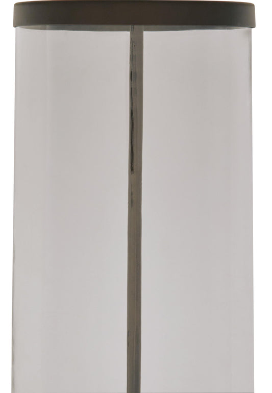 Junrow - Glass Table Lamp - Clear / Brown
