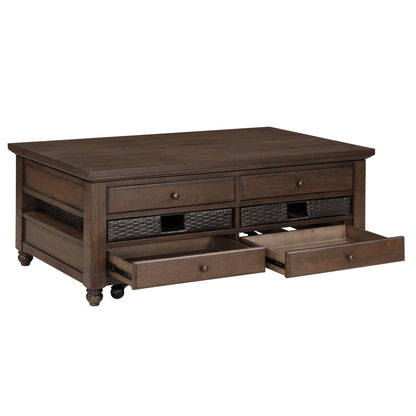 Oliver - 3 Piece Table Set - Brown