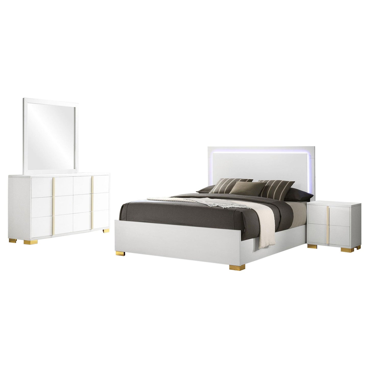 Marceline 4-piece Full Bedroom Set White