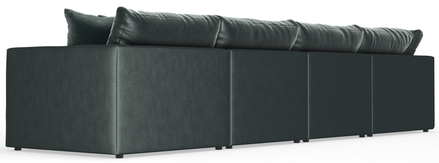 Remington - Modular Sofa And Cocktail Ottoman - Pine