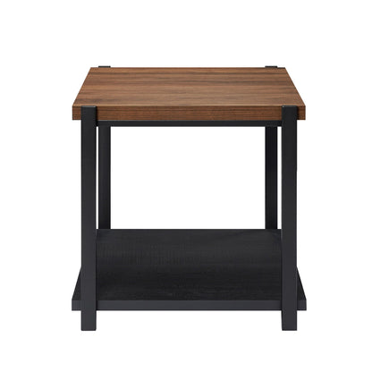 Linea - 3 Piece Occasional Set (1 Coffee & 2 End Tables) - Black / Brown