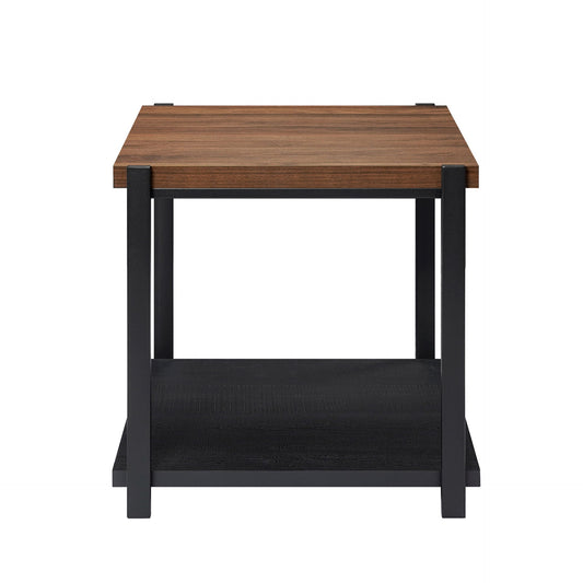 Linea - 3 Piece Occasional Set (1 Coffee & 2 End Tables) - Black / Brown