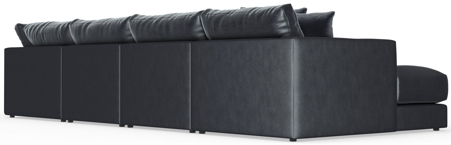 Remington - Modular Sofa And Cocktail Ottoman - Slate