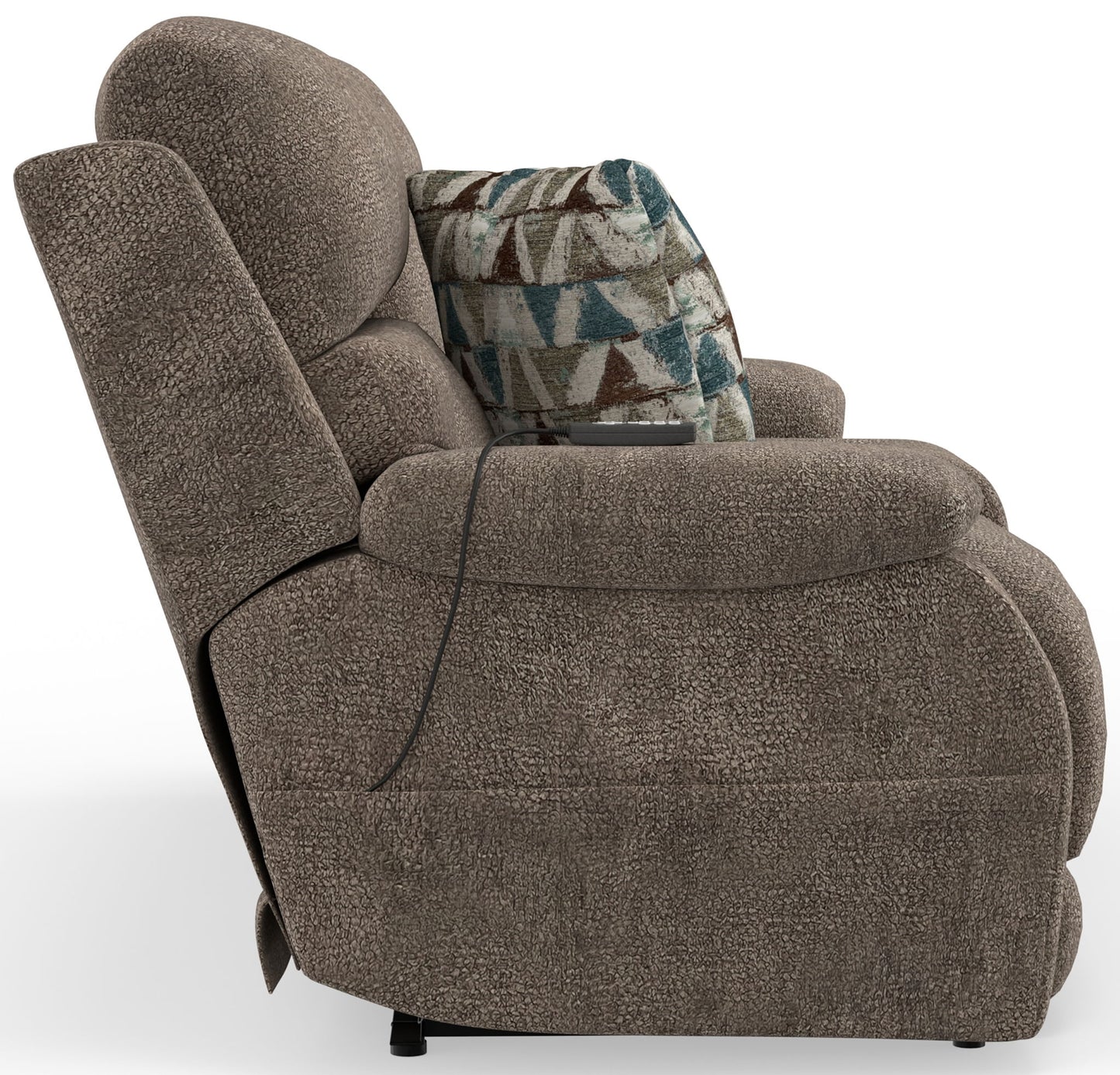 Joya - Power Headrest Power Lay Flat Reclining Console Loveseat With CR3 Heat/Massage/Lumbar/ZG