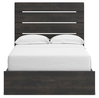 Hollivern - Panel Bed With Storage