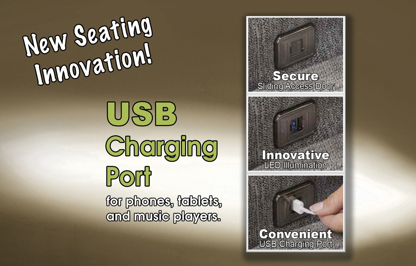 Cozy - Chaise With USB