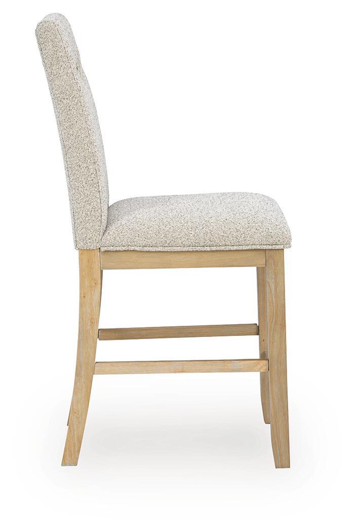 Lasinger - Upholstered Barstool (Set of 2) - Light Brown