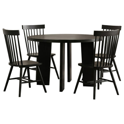 Strouse 5-piece Dining Set Black