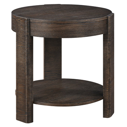 Salina - 3 Piece Round Occasional Set - Espresso