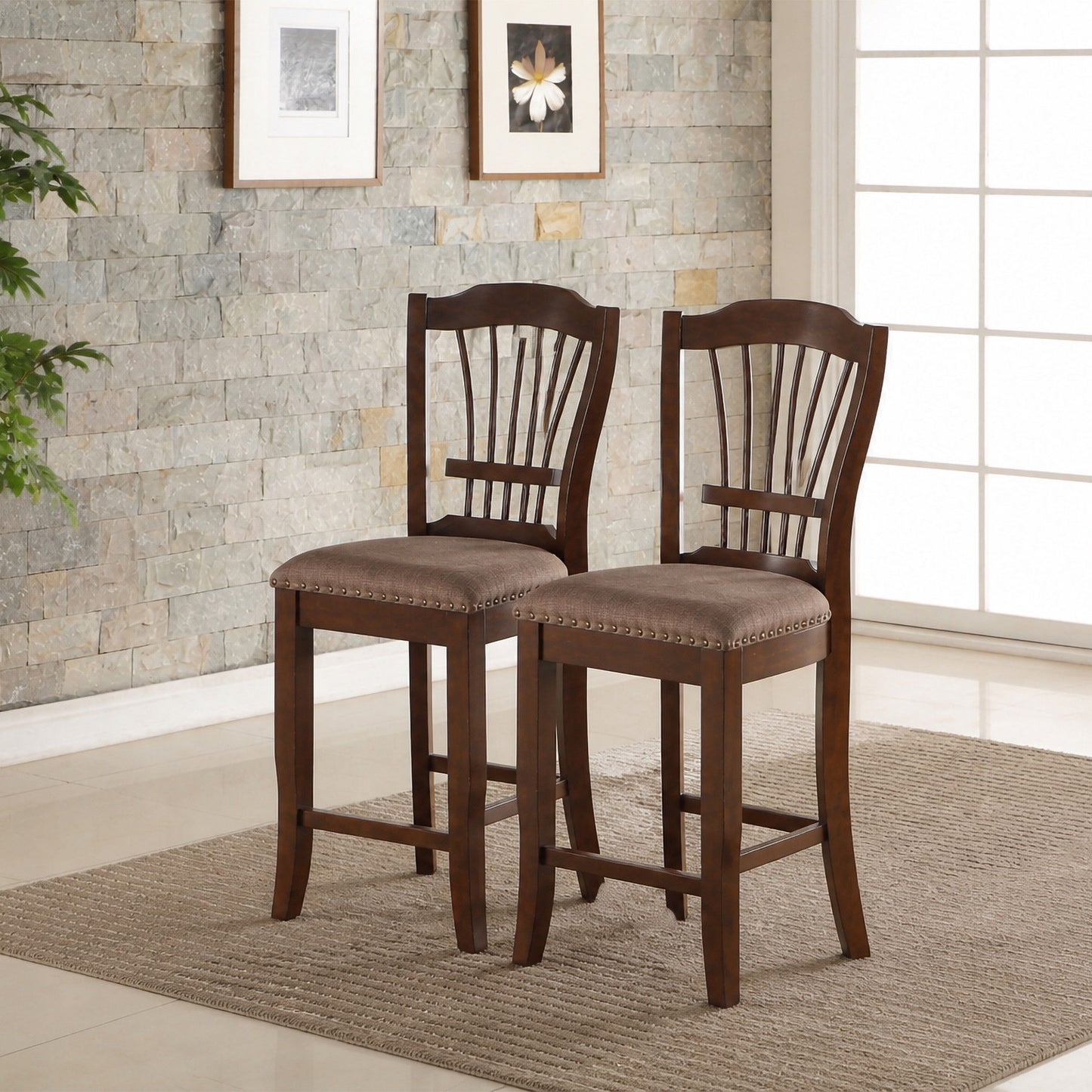 Bixby - Counter Chair (Set of 2) - Espresso