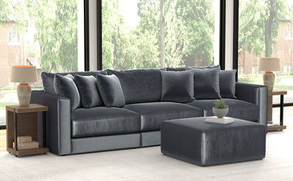 Remington - Modular Sofa And Cocktail Ottoman - Slate