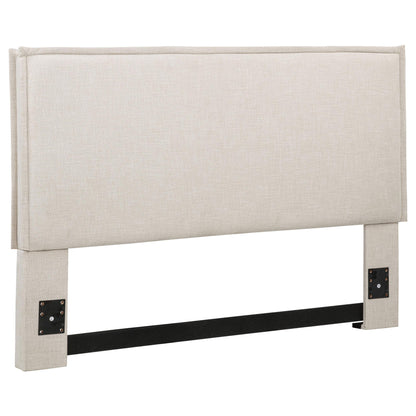 Izzy Upholstered Queen or Full Panel Headboard Sand